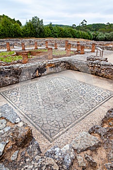 Roman ruins of Conimbriga. Room on the Domus of the Swastika photo