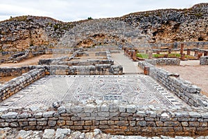 Roman ruins of Conimbriga. View of the Skeletons Domus photo