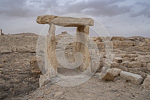 Roman ruins in the desert oasis of Palmyra, Syria.