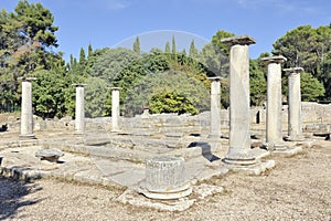 Roman ruins at Glanum in Provence, France photo