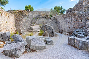 Roman ruins Grotte di Catullo in Sirmione in Italy