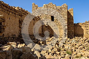 Roman Ruins in Jordan, Castle Bashir Roman Fortress photo