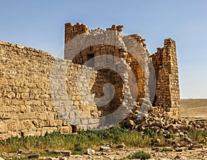 Roman Ruins in Jordan, Castle Bashir Roman Fortress photo