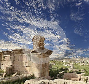 Roman ruins in the Jordanian city of Jerash (Gerasa of Antiquity), Jordan