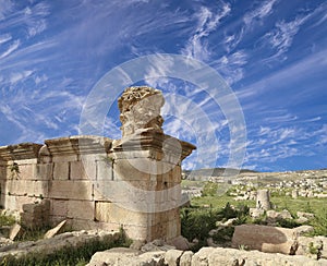 Roman ruins in the Jordanian city of Jerash (Gerasa of Antiquity), Jordan