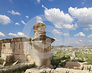 Roman ruins in the Jordanian city of Jerash (Gerasa of Antiquity), Jordan