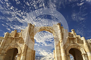 Roman ruins in the Jordanian city of Jerash (Gerasa of Antiquity), Jordan