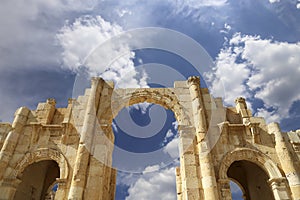 Roman ruins in the Jordanian city of Jerash (Gerasa of Antiquity), Jordan