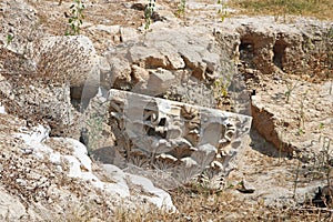 Roman ruins in the park, Ashkelon, Israel