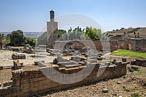 Roman ruins at the site of Chellah at Rabat in Morocco.