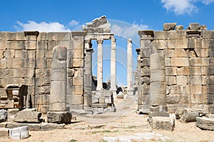 Roman ruins at Temple of Adonis in Faqra, Lebanon photo