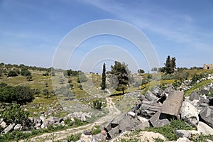 Roman ruins at Umm Qais (Umm Qays) --is a town in northern Jordan near the site of the ancient town of Gadara.