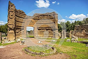 Roman ruins Villa Adriana in Tivoli Rome - Lazio - Italy