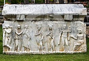 A Roman sarcophagus in Turkey.