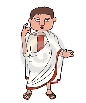 Roman senator cartoon character photo