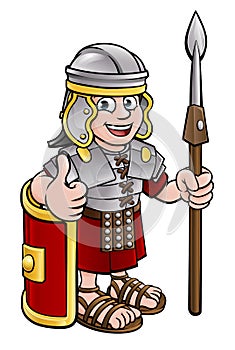 Roman Soldier Cartoon Character