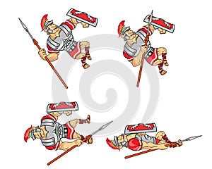 Roman Soldier Game Sprite