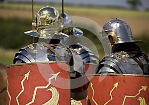 Roman soldiers in armor