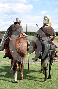 Roman Soldiers Riding photo