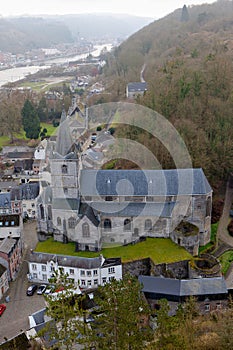 Roman St. Lambert`s church village, Crevecoeur, Leffe, Bouvignes-sur-Meuse, Dinant, Belgium