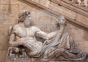 Roman Statue Capitoline Hill Rome