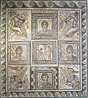 Roman still life mosaic