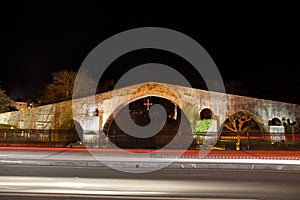 Roman stone bridge in Spain