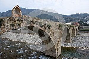 Roman stone Bridge in Taggia photo