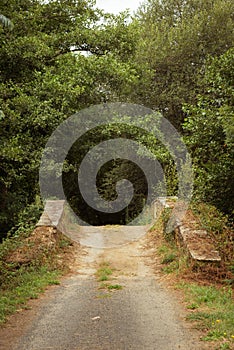 Roman stone brigde over Mero river at Beldonha, Corunha, Galiza