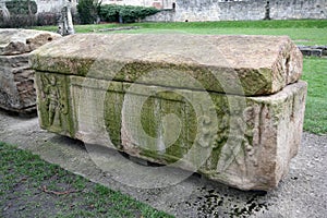 Roman stone coffin