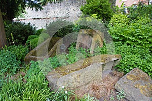 Roman stone coffins found in museum gardens inear York city cent