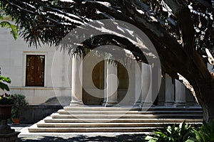 Roman stone portico in Catania