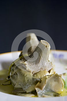 Roman style artichokes photo