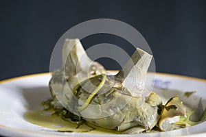 Roman style artichokes photo