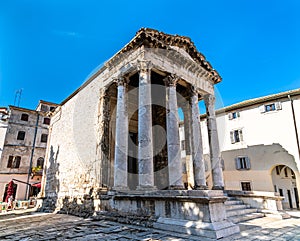 Roman Temple of Augustus in Pula, Croatia
