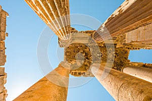 Roman temple of Bacchus, Baalbek heritage site, Lebanon