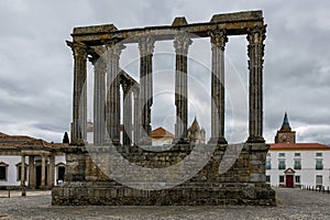 Roman Temple of Evora also referred to as the Templo de Diana