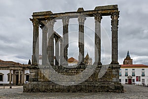 Roman Temple of Evora also referred to as the Templo de Diana