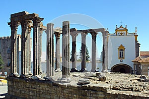 Roman temple, Evora, Portugal