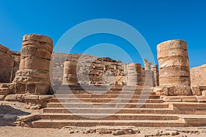 Roman temple in nabatean city of petra jordan