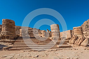 Roman temple in Nabatean city of Petra Jordan photo