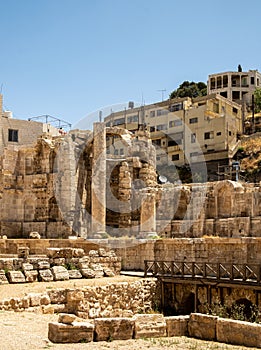 The Roman Theater in Amman photo