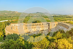 Roman theatre in Aspendos archaeological site