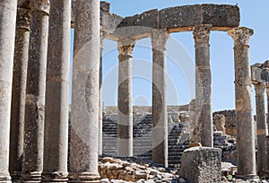 Roman Theatre, Dougga, near TÃ©boursouk, Tunisia