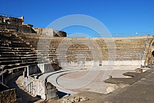 Roman theatre, Santiponce, Spain. photo