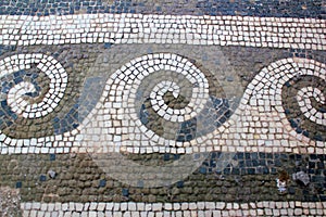 Roman Tiles in Pompeii, Italy