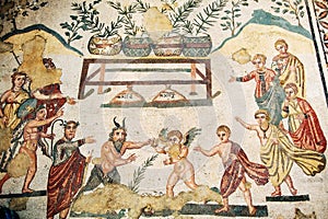 Roman villa mosaic - Sicily