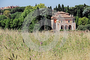 Roman villa near the park of San Callisto catacombs in Rome