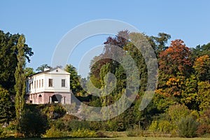 A roman villa in the park