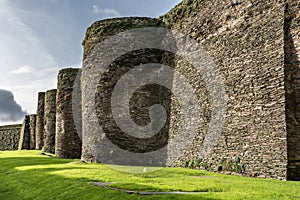 The Roman wall of Lugo surrounds the historic center of the Galician city of Lugo in the province of the same name in Spain